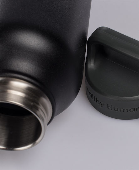 Healthy Human Stein Bottle Recyclable Bottle Thermos Stainless Steel BPA Free 946ml Black