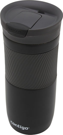 Contigo Byron SS Glas Thermosflasche Rostfreier Stahl BPA Frei 470ml Rot mit Mundstück