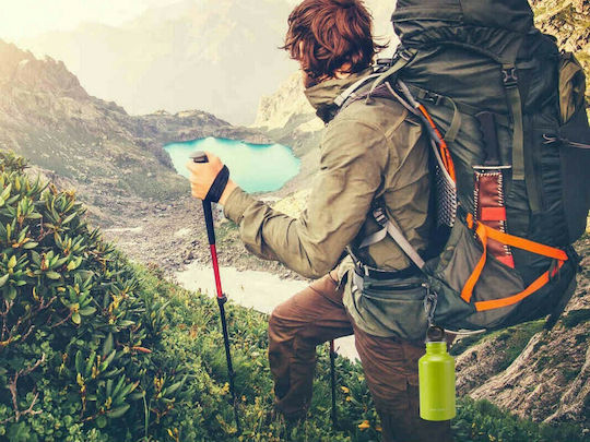 Beper Insulated Flask Bottle Thermos Stainless Steel BPA Free 500ml Green
