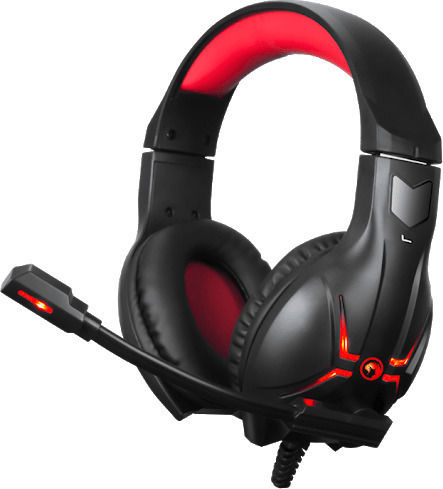 Marvo HG8928 Over Ear Gaming Headset με σύνδεση 2x3.5mm / 3.5mm Κόκκινο
