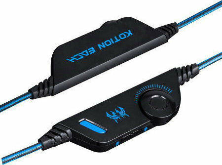 Kotion Each G4000 Over Ear Gaming Headset με σύνδεση 3.5mm / USB Μπλε