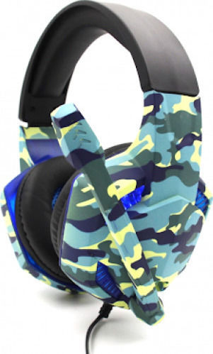 Komc G306 Over Ear Gaming Headset με σύνδεση 2x3.5mm / USB Κίτρινο