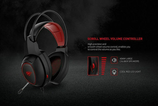 Havit H2239D Over Ear Gaming Headset με σύνδεση 3.5mm / USB