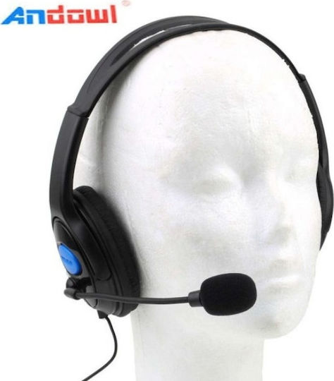 Andowl PS4 On Ear Gaming Headset με σύνδεση 3.5mm for PC / PS4 / XBOX