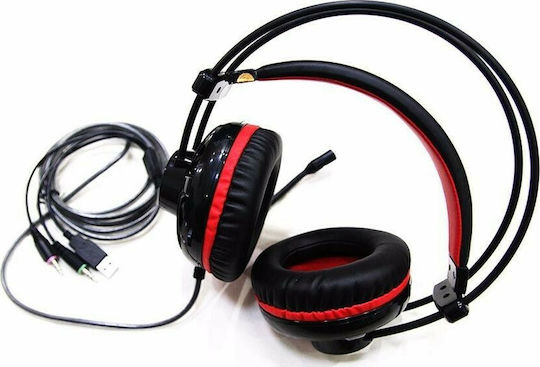 Motospeed H11 Über Ohr Gaming-Headset mit Verbindung 3,5mm Rot