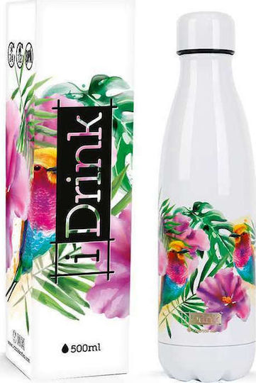 I-Total i Drink Μπουκάλι Θερμός Ανοξείδωτο BPA Free 500ml Πολύχρωμο