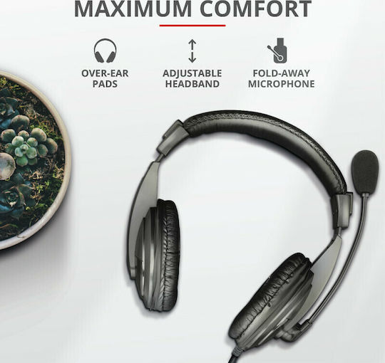 Trust Quasar II Over Ear Gaming Headset με σύνδεση 3.5mm