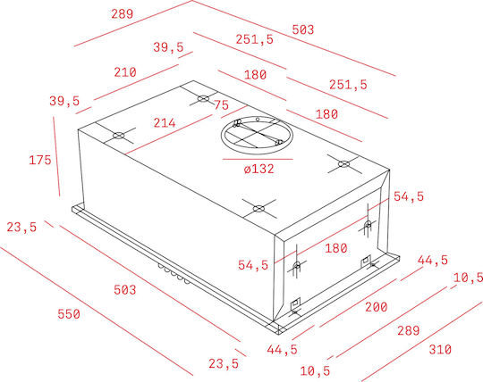 Teka GFH 55 Mecanism de Absorbție 55cm Inox