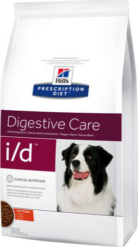 Hill's Prescription Diet I/D Digestive Care 12kg Dry Food Gluten-Free for Adult Dogs with Chicken
