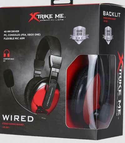 Xtrike Me HP-307 Over Ear Gaming Headset με σύνδεση 3.5mm