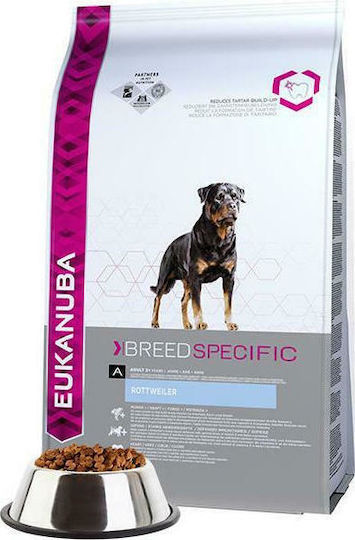 Eukanuba Adult Rottweiler 12kg Ξηρά Τροφή χωρίς Γλουτένη για Ενήλικους Σκύλους Μεγαλόσωμων Φυλών με Κοτόπουλο