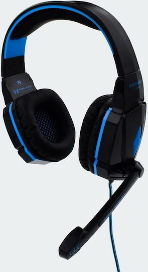 Kotion Each G9000 Over Ear Gaming Headset with Connection 3.5mm / USB Blue
