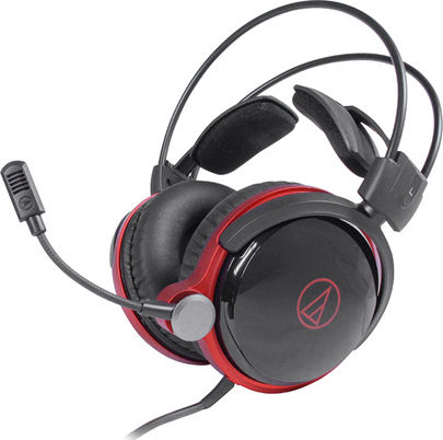 Audio Technica ATH-AG1X Over Ear Gaming Headset με σύνδεση 3.5mm Κόκκινο