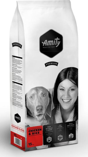 Amity Premium 3kg Ξηρά Τροφή Σκύλων με Λίγα Σιτηρά με Κοτόπουλο και Ρύζι