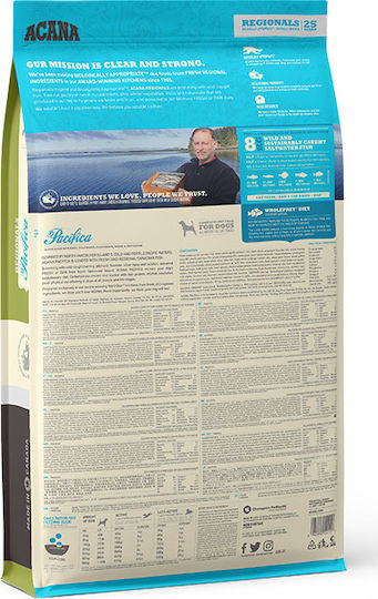 Acana Pacifica 2kg Ξηρά Τροφή Σκύλων χωρίς Σιτηρά & Γλουτένη με Ψάρια και Σολομό