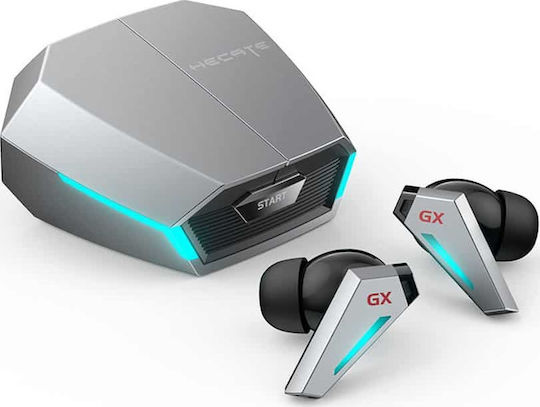 Edifier GX07 In-ear Bluetooth Handsfree Ακουστικά με Αντοχή στον Ιδρώτα και Θήκη Φόρτισης Γκρι