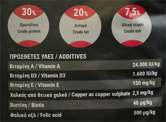 Viozois Exclusive Line Energy 15kg Ξηρά Τροφή με Λίγα Σιτηρά για Ενήλικους Σκύλους με Κοτόπουλο