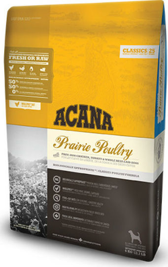 Acana Prairie Poultry 2kg Dry Food Grain-Free & Gluten-Free for Adult Dogs with Poultry