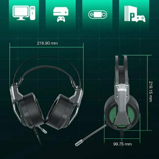 BlitzWolf BW-GH1 Over Ear Gaming Headset με σύνδεση USB