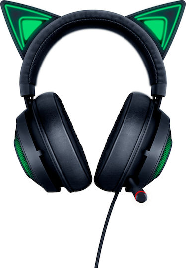 Razer Kraken Kitty Edition Over Ear Gaming Headset με σύνδεση USB