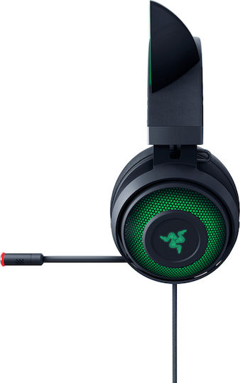 Razer Kraken Kitty Edition Over Ear Gaming Headset με σύνδεση USB