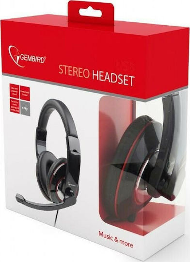 Gembird Over Ear Gaming Headset cu conexiune 3,5mm Negru