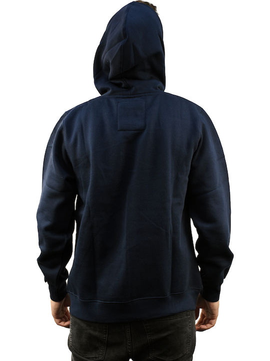 Magnetic North Men's Sweatshirt with Hood and Pockets Navy