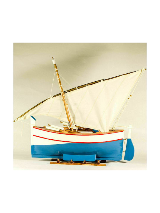 Vintage Christmas Boat Sailboat Wooden 45x42cm