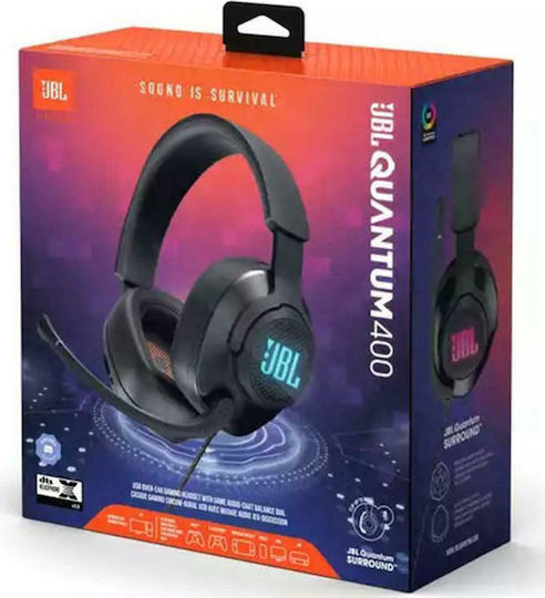 JBL Quantum 400 Over Ear Gaming Headset with Connection 3.5mm
