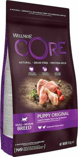 Wellness Core Puppy Original 1.5kg Trockenfutter ohne Getreide fr Welpen  kleiner & mittlerer Rassen mit Trkei und Huhn | Skroutz Germany