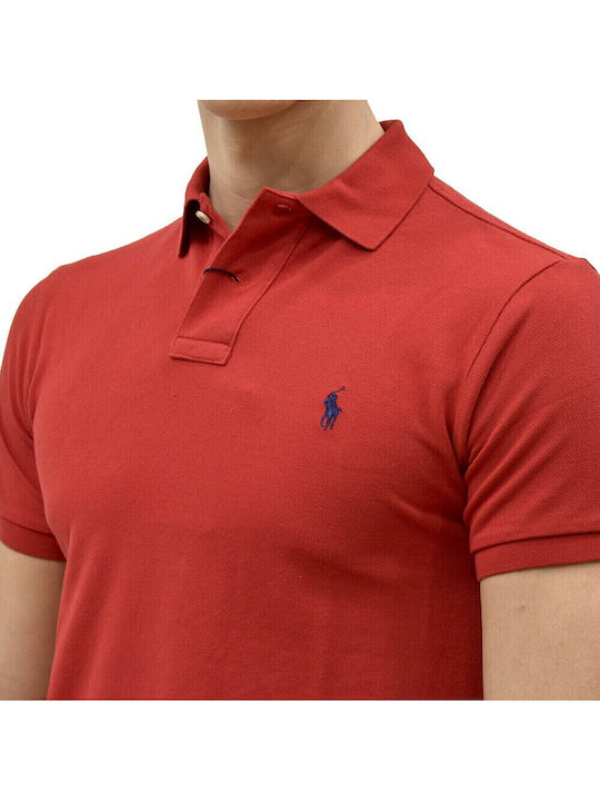 Polo Herrenbluse Kurzarm Rote