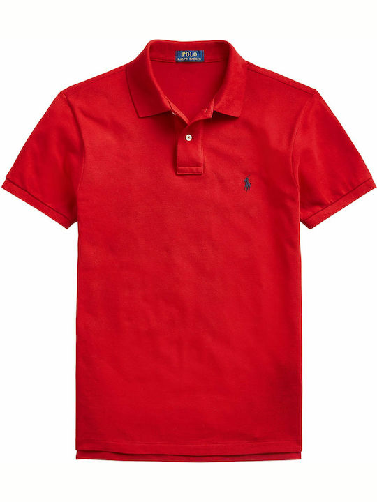 Polo Herrenbluse Kurzarm Rote