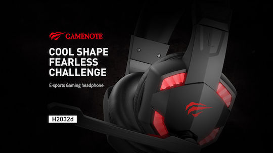 Havit H2032D Over Ear Gaming Headset με σύνδεση 3.5mm / USB