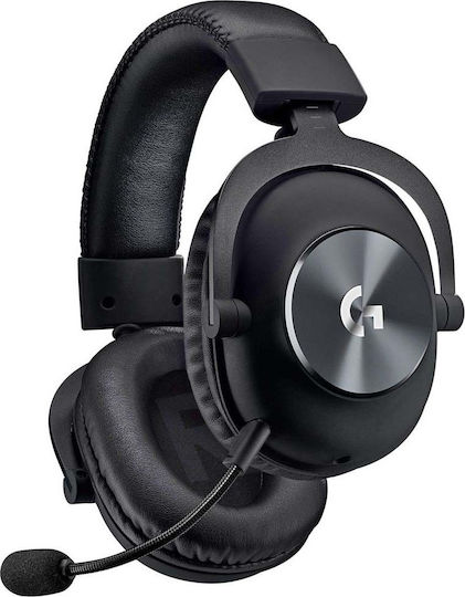 Logitech G Pro X Ασύρματο Over Ear Gaming Headset με σύνδεση USB
