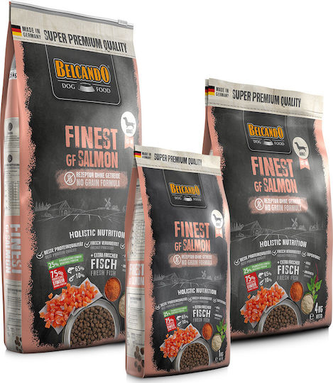 Belcando Finest Grain-Free Salmon 12.5kg Dry Food Grain-Free for Adult Small & Medium Breed Dogs with Salmon