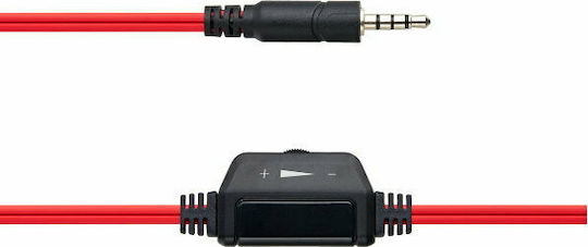 Canyon Simple On Ear Gaming Headset με σύνδεση 3.5mm Black/Red