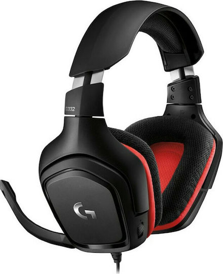 Logitech G332 Over Ear Gaming Headset με σύνδεση 3.5mm