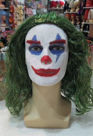 Αποκριάτικη Περούκα Σγουρή Πράσινη για Halloween