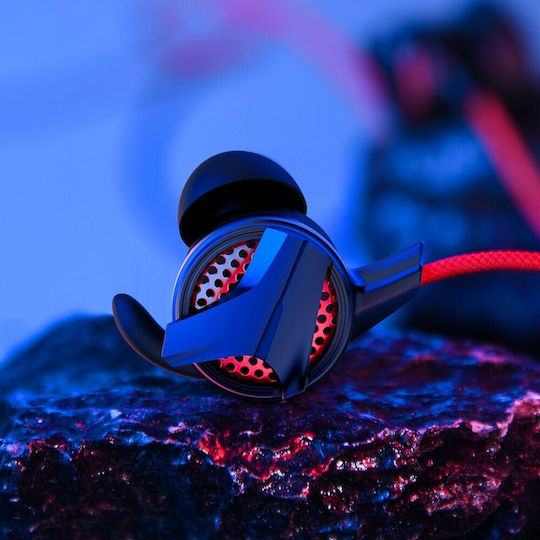 Baseus Gamo C15 In Ear Gaming Headset με σύνδεση USB Κόκκινο