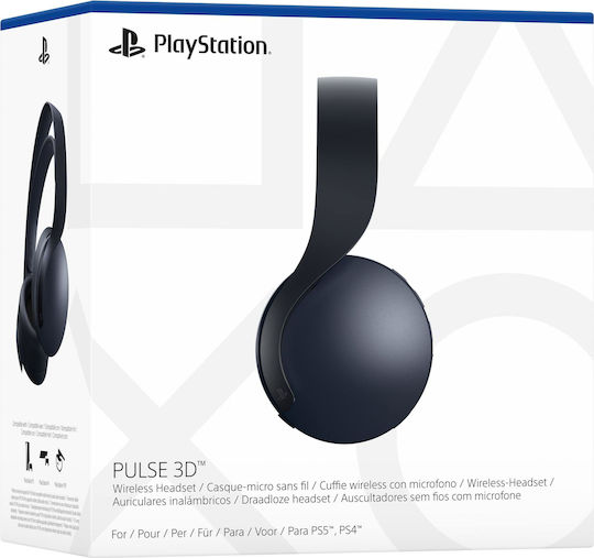 Sony PlayStation 5 Pulse 3D Wireless Over Ear Gaming Headset with Connection 3.5mm / USB Midnight Black