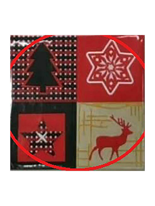 XMASfest 93-1759 Set of Christmas Napkins Disposable L16.5xW16.5cm. 20pcs (Μiscellaneous Designs/Colors)