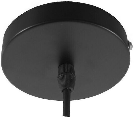 GloboStar Hatty Ceiling Light Transparent Bell with E27 Socket 24.5x22x15cm