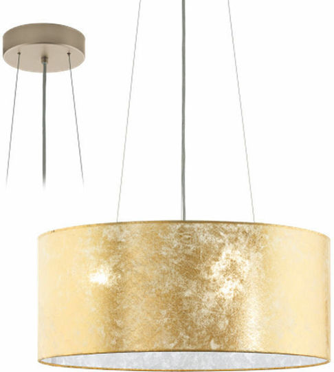 Eglo Viserbella Κρεμαστό Φωτιστικό Χρυσό με Ντουί E27 53x53x110εκ.