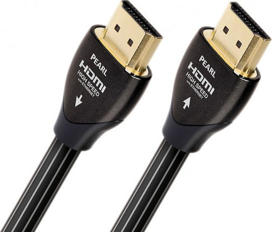 Audioquest Pearl HDMI 2.0 Premium High Speed 4K 60Hz HDR Flat Cable HDMI male - HDMI male 1m Μαύρο