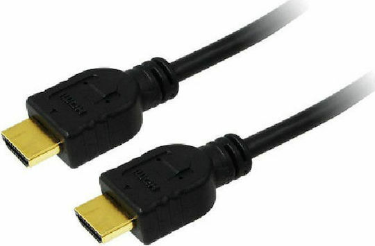 LogiLink HDMI 1.4 High Speed 1080p 120Hz Cable HDMI male - HDMI male 10m Μαύρο