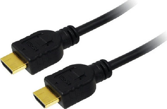 LogiLink HDMI 1.4 High Speed 1080p 120Hz Cable HDMI male - HDMI male 10m Μαύρο