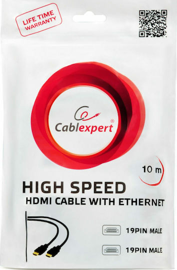 Cablexpert HDMI 2.0 Premium High Speed 4K 60Hz HDR Cable HDMI Male - HDMI Male 7.5m Black