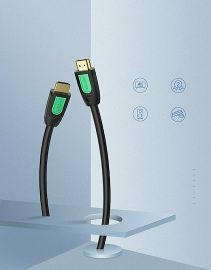 Ugreen HDMI 1.4 High Speed 1080p 120Hz Cable HDMI Male - HDMI Male 3m Black