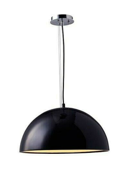 GloboStar Serenia Ceiling Light Black Bell with E27 Socket 60x30x30cm