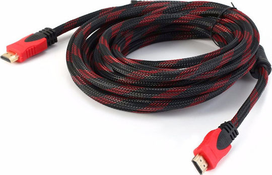 PowerPlus HDMI 1.4 High Speed 1080p 120Hz Braided HDMI Male Cable HDMI Male Length 20m Red